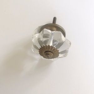 World Market Crystal and Brass Knobs (S/10)